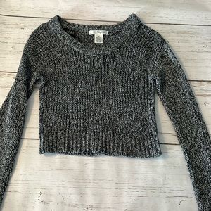 Grey, black, white sweater. Sa What? brand.